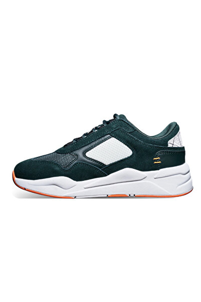 b bathu Bathu 10/43 Erkek Deri Sneaker - KOYU YEŞİL