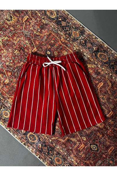 pandy Striped Unisex Basic Shorts