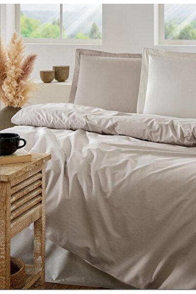 Özdilek Beige - Cream Single Duvet Cover Set