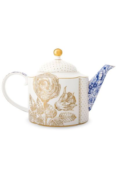 Pip Studio Ceainic din porțelan, Pip Studio, 900ml, colecția Royal White