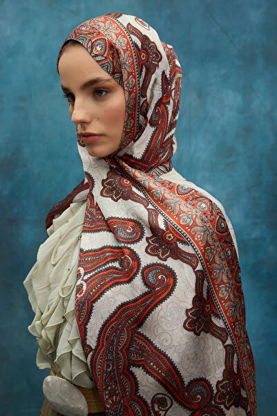 cs camellia scarf Κρυστάλλινο Σάλι - Πορτοκαλί