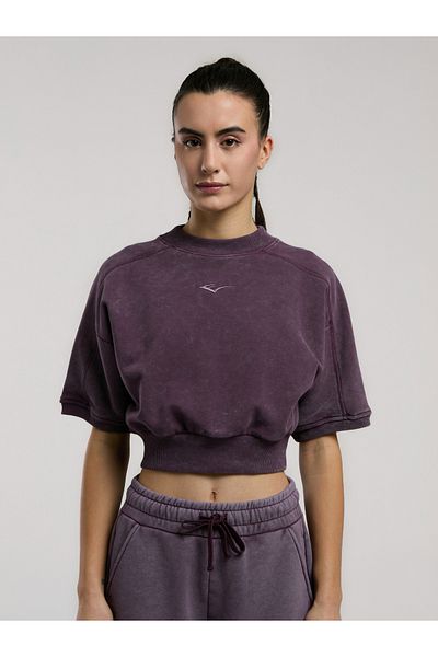 EVERLAST Hanorac cu mânecă scurtă pentru femei Bronx 1910 oversize violet