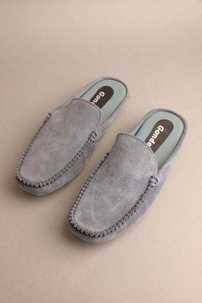 Gondol Papuci clasici pentru bărbați din piele naturală Blue Suede 41 Ttx.301