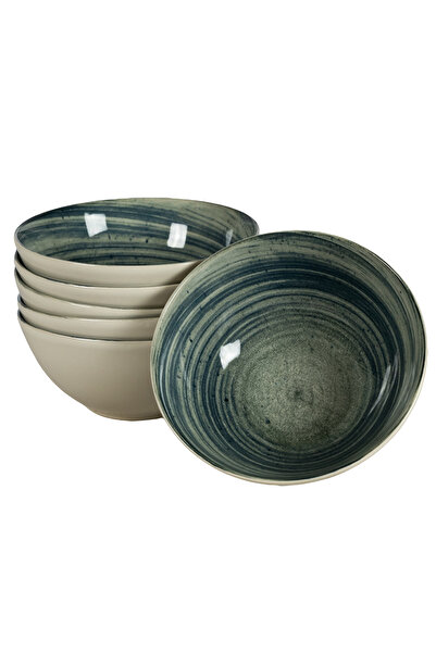 Cesiro Set 6 boluri, 600 ml, Whirlwind, Cesiro, Fabricat in Romania, Alb Ivoi...