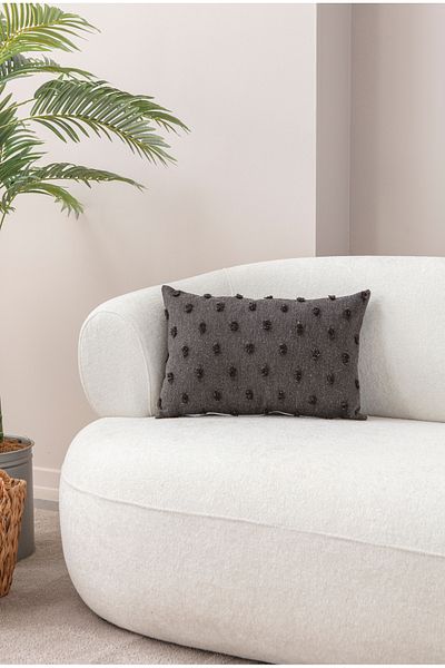 EVOTTO HOME COLLECTİON Husă de pernă decorativă din țesătură de in cu buline 35X50