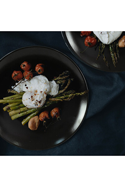 Cesiro Set farfurii 12 piese, pentru 4 persoane, Night, Cesiro, Negru Abis Mat