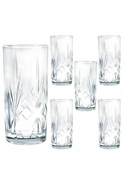 Cesiro Set 6 pahare 335 ml, Transparent
