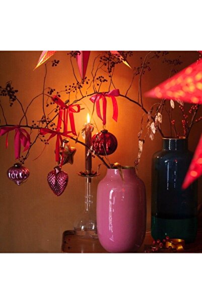 Pip Studio Decorative vase, metal, Pip Studio, Pink, 30 cm, La Majorelle collection