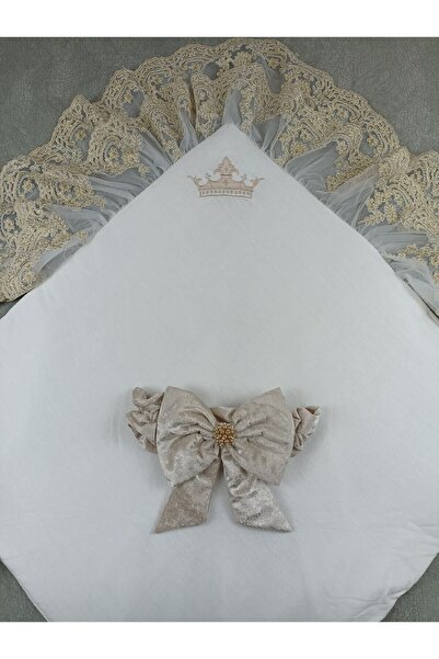 Tomuycuk Baby Blanket for Boys and Girls, Swaddle, Lace, Luxury Newborn Hospital Release Mevlütlük Gift