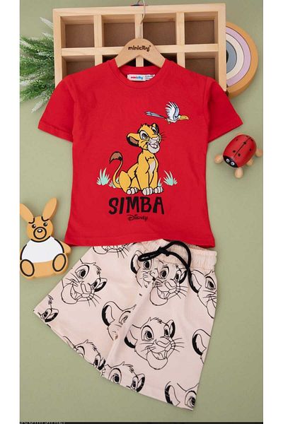 Tiny Boy's Simba Printed Tshirt and Shorts Set