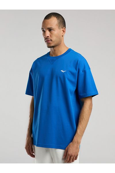 EVERLAST Ανδρικό μπλουζάκι Ever Classics Oversize με στάμπα στην πλάτη Dark Indigo