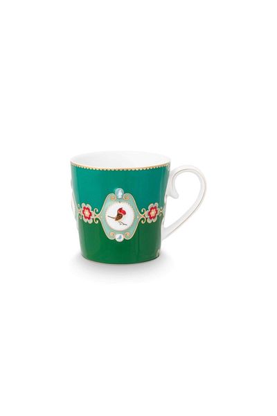 Pip Studio Porcelain Mug, , Green, 250ml, Love Birds Collection