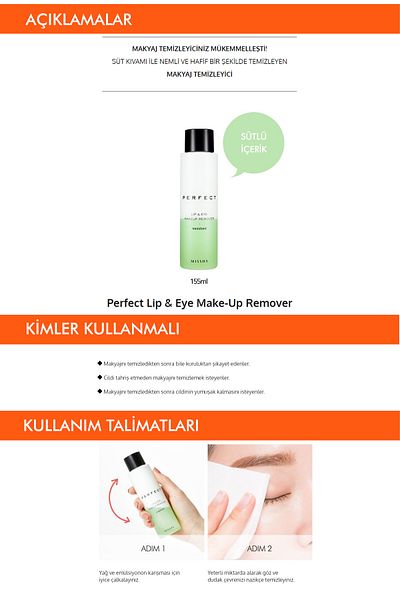 Missha Dual Phase Eye & Lip Makeup Remover Perfect Lip & Eye Make-Up Remover