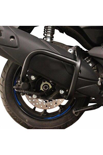 Yamaha NMAX 125 / 155 2021-2024 Uyumlu Egzoz Koruma Demiri Siyah