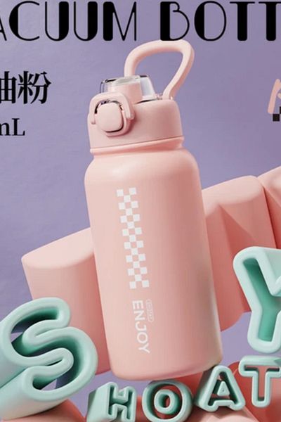 GLANCE Shotay Chees Steel Thermos Flask 900ml Pink