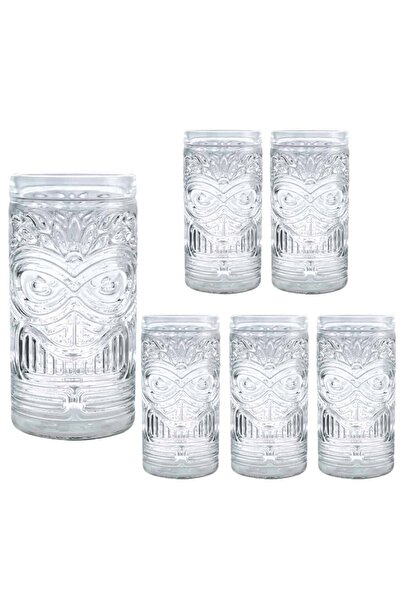 Cesiro Set 6 pahare de 500 ml inalte din sticla, Cesiro