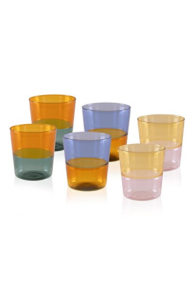 The Mia Rainbow Water Glass 6 Pieces 320 ml