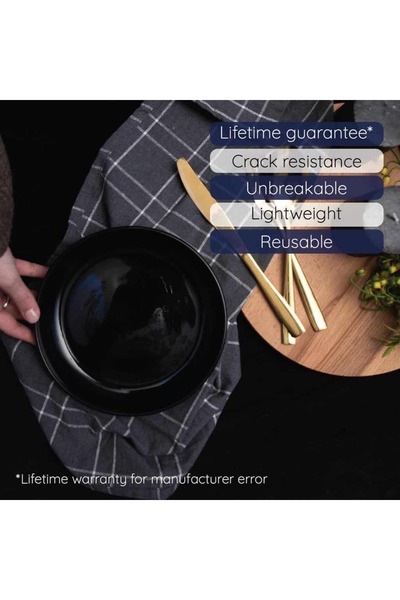 Cesiro Deep plate 19.5 cm Glossy Black