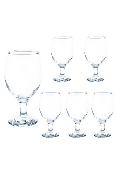 Cesiro Set of 6 glass stemmed glasses, 385 ml, Cesiro