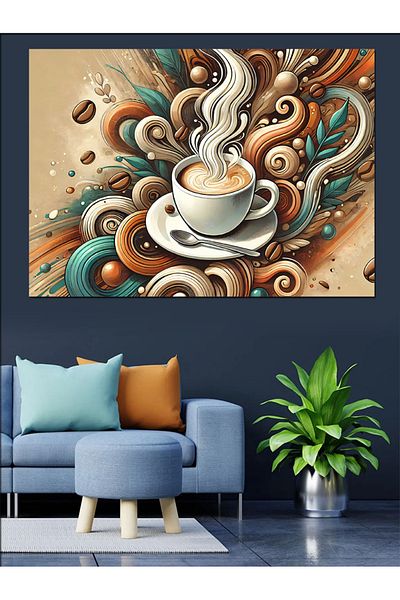 Tablomega Smoky Brown Art Διακοσμητικός Καμβάς - Ξύλινος Πίνακας MDF