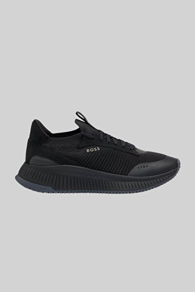 BOSS Logolu Örme Detaylı Kılçık Tabanlı Sneaker Ayakkabı Erkek AYAKKABI 50498904 002