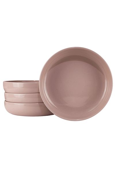 Cesiro Set of 4 deep plates 19.5 cm Glossy Pink