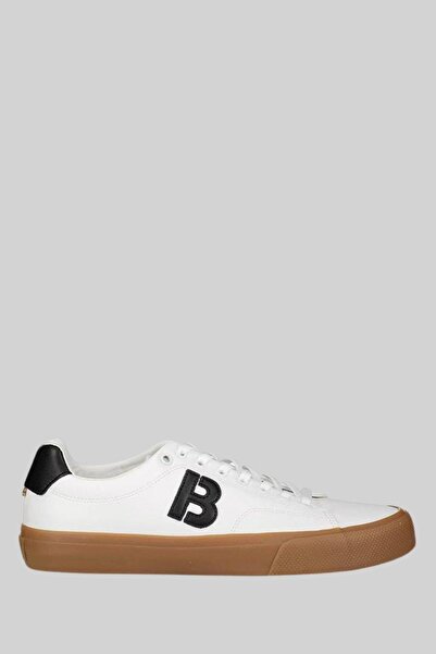 BOSS Erkek Aiden Tenn Bağcıklı Spor Ayakkabı Beyaz