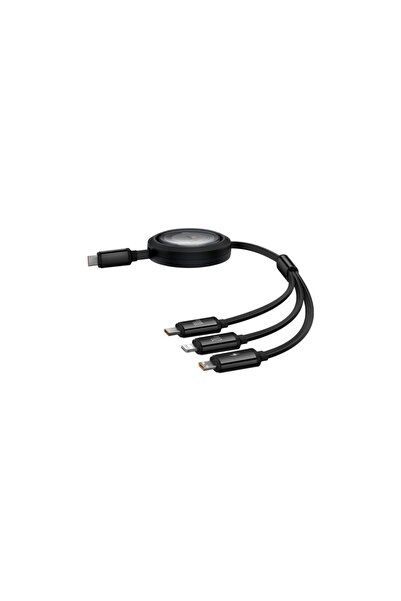 Baseus FREE2DRAW Usb-C - Usb-C/lightning/micro 100W, 1,1 M (Siyah)