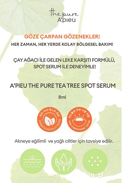 Missha Faulty Moisturizing Serum for Skin: a'Pieu the Pure Tea Tree Spot Serum