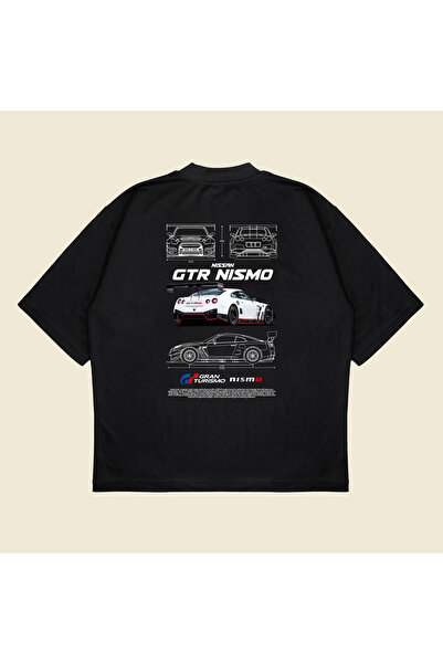 PURE POWER Μπλουζάκι Nissan Gtr Nismo με τύπωμα oversized Unisex από βαμβακερ...