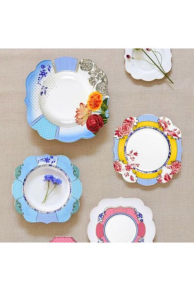 Pip Studio Porcelain deep plate, Pip Studio, 23.5cm, Royal Multi collection