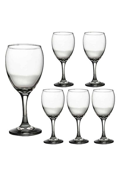 Cesiro Set of 6 glass stemmed glasses, 325 ml, Cesiro