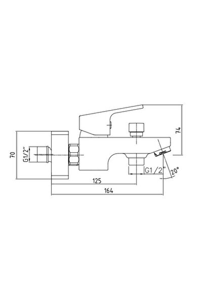 Eca Tiera Bath Faucet T-May Bathroom Hyacinth Square Overhead Shower Suite Set Stainless Chrome