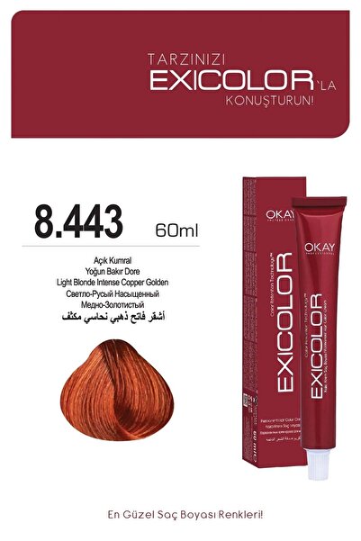 Exicolor 8.443 AÇIK KUMRAL YOĞUN BAKIR DORE