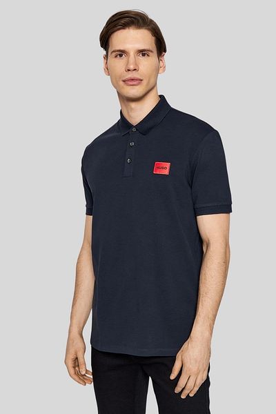 HUGO Navy Blue Men's Polo T-shirt