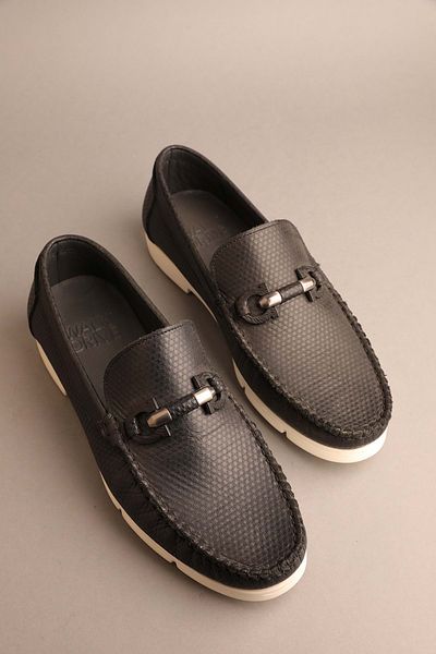 Gondol Loafer clasic din piele naturală pentru bărbați negru 41 Ttx.264