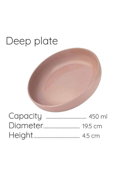 Cesiro Deep plate 19.5 cm Shiny Pink