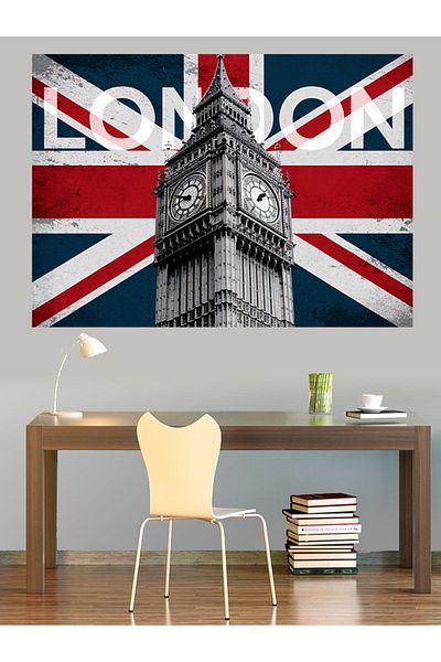 Tablomega London Big Ben Ilustrație Pânză Decorativă - Pictură Lemn MDF