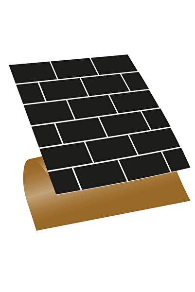 TİNK Kendinden Yapışkanlı Siyah Metro Desenli Pvc Karo 30x30 Cm (33 ADET) 3m2