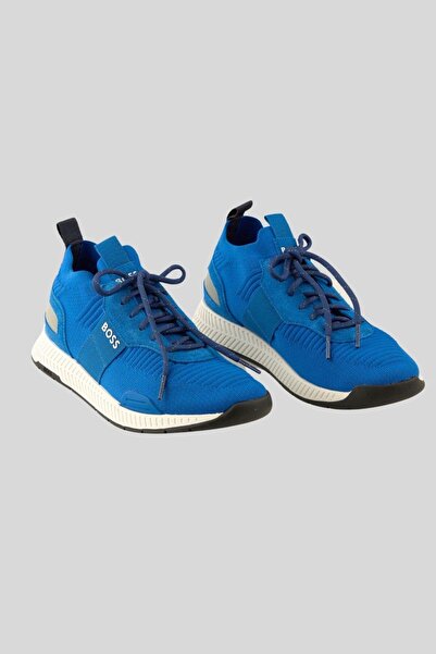 BOSS Footwear Titanium Run Erkek Bağcıklı Spor Ayakkabı Mavi