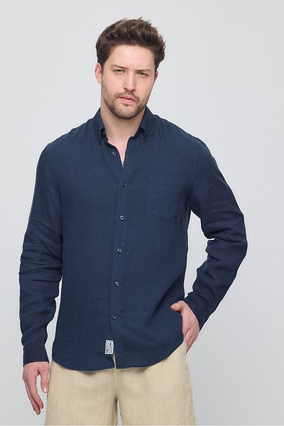 Gennaro Relaxed Fit 100% Linen Shirt