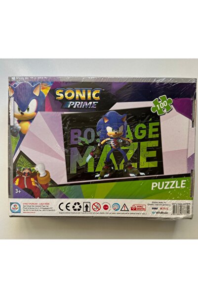 Handmade Sonic Prime 100 Parça Puzzle – Eğlenceli ve Öğretici Yapboz
