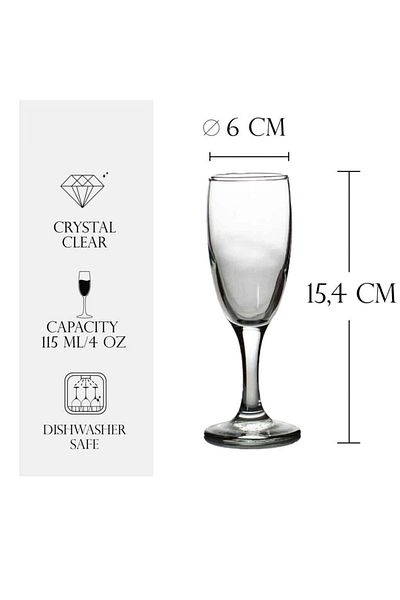 Cesiro 115 ml glass stemmed glass, Cesiro