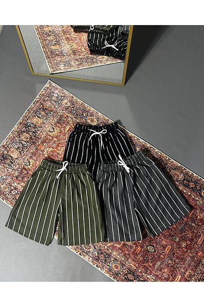pandy Striped Regular Fit 3 Pack Shorts & Bermuda
