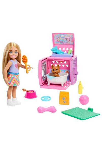 Barbie مجموعة ألعاب نادي تشيلسي والحيوانات الأليفة