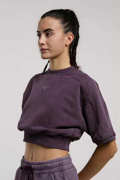 EVERLAST Hanorac cu mânecă scurtă pentru femei Bronx 1910 oversize violet