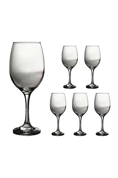 Cesiro Set of 6 glass stemmed glasses, 470 ml, Cesiro