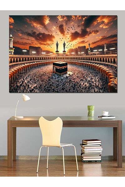 Tablomega Kaaba at Sunset Διακοσμητικός Καμβάς - Ξύλινος Πίνακας MDF
