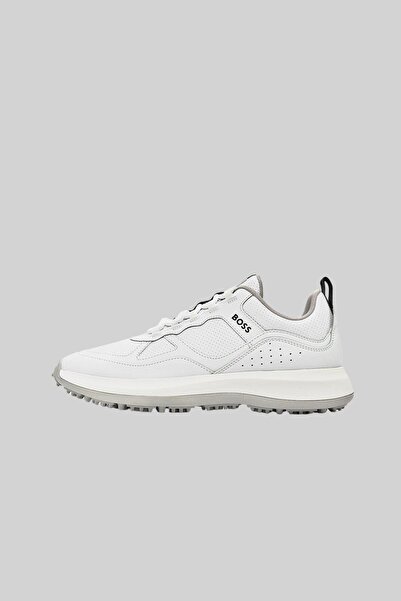 BOSS Erkek Cedric Spikeless Golf Ayakkabı Beyaz