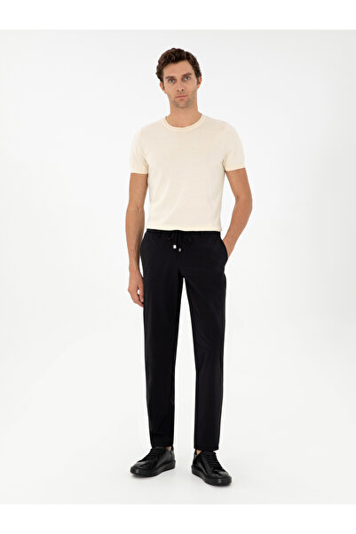 Cacharel Siyah Slim Fit Kumaş Pantolon 50305035-VR046